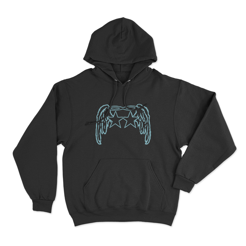Tiffany Day Angel Wings Stars Unisex Hoodie Black Tiffany Day Angel Wings Stars Unisex Hoodie Black