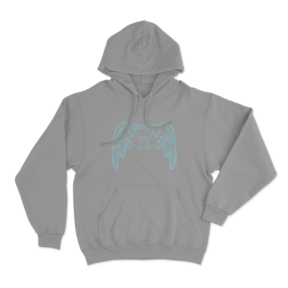 Tiffany Day Angel Wings Stars Unisex Hoodie Grey Tiffany Day Angel Wings Stars Unisex Hoodie Grey