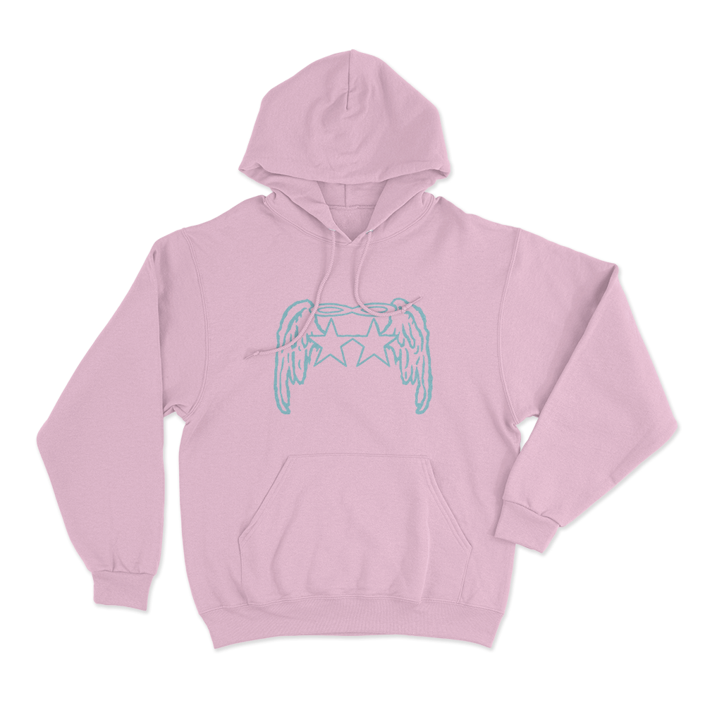 Tiffany Day Angel Wings Stars Unisex Hoodie Pink Tiffany Day Angel Wings Stars Unisex Hoodie Pink