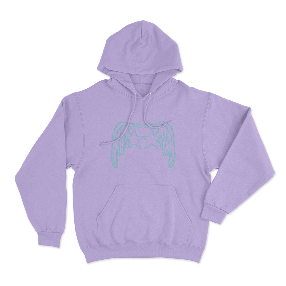 Tiffany Day Angel Wings Stars Unisex Hoodie Purple Tiffany Day Angel Wings Stars Unisex Hoodie Purple