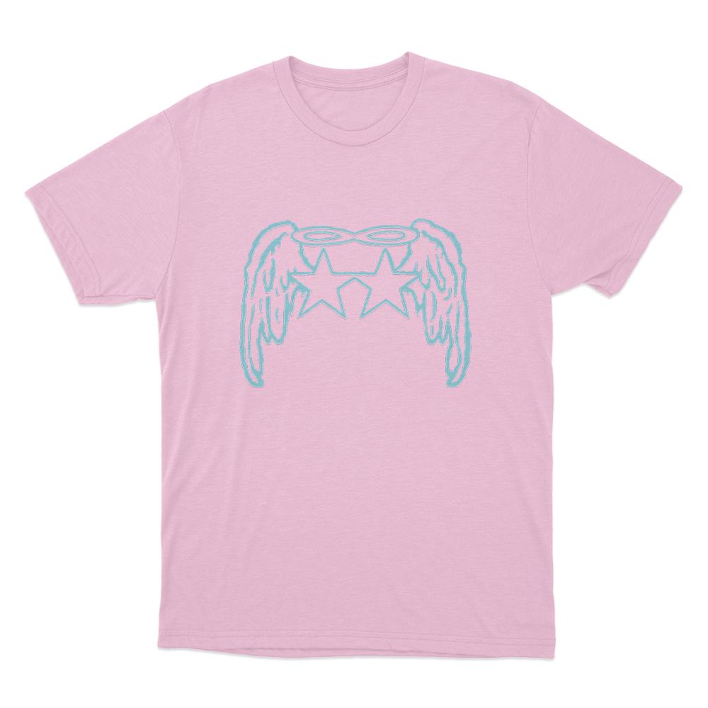 Tiffany Day Angel Wings Stars Unisex T Shirt Pink Tiffany Day Angel Wings Stars Unisex T Shirt Pink
