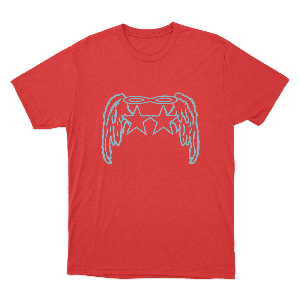 Tiffany Day Angel Wings Stars Unisex T Shirt Red Tiffany Day Angel Wings Stars Unisex T Shirt Red