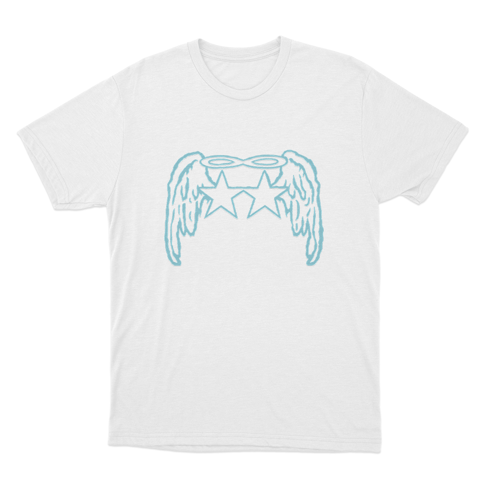 Tiffany Day Angel Wings Stars Unisex T Shirt White Tiffany Day Angel Wings Stars Unisex T Shirt White