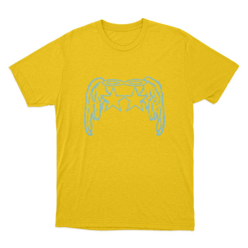 Tiffany Day Angel Wings Stars Unisex T Shirt Yellow Tiffany Day Angel Wings Stars Unisex T Shirt Yellow