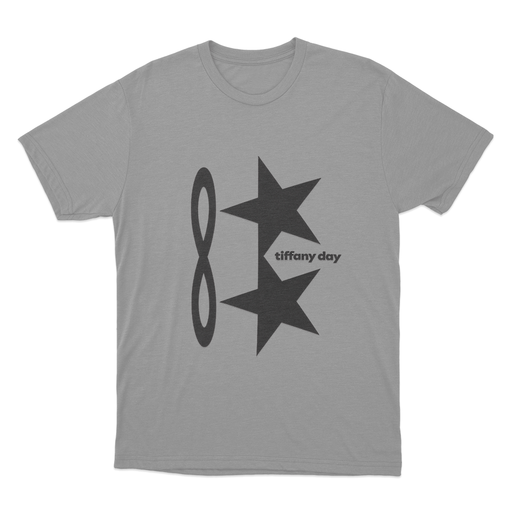 Tiffany Day Infinity Stars Unisex T Shirt Grey Tiffany Day Infinity Stars Unisex T Shirt Grey