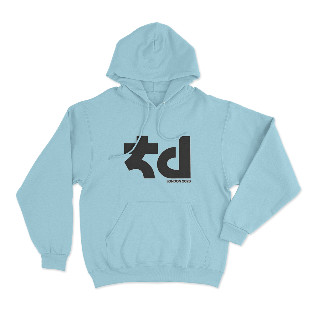Tiffany Day London 2026 Logo Unisex Hoodie Sky Blue Tiffany Day London 2026 Logo Unisex Hoodie Sky Blue