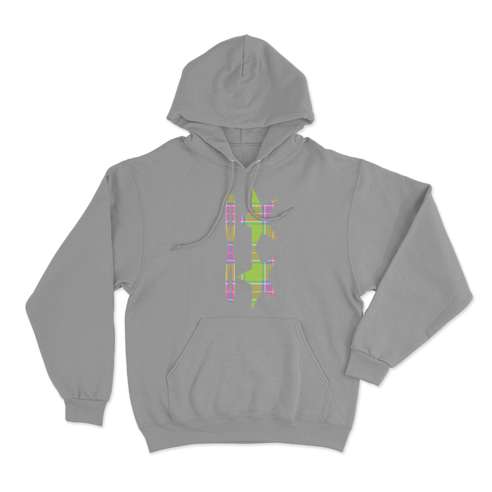 Tiffany Day Plaid Stars Unisex Hoodie Grey Tiffany Day Plaid Stars Unisex Hoodie Grey