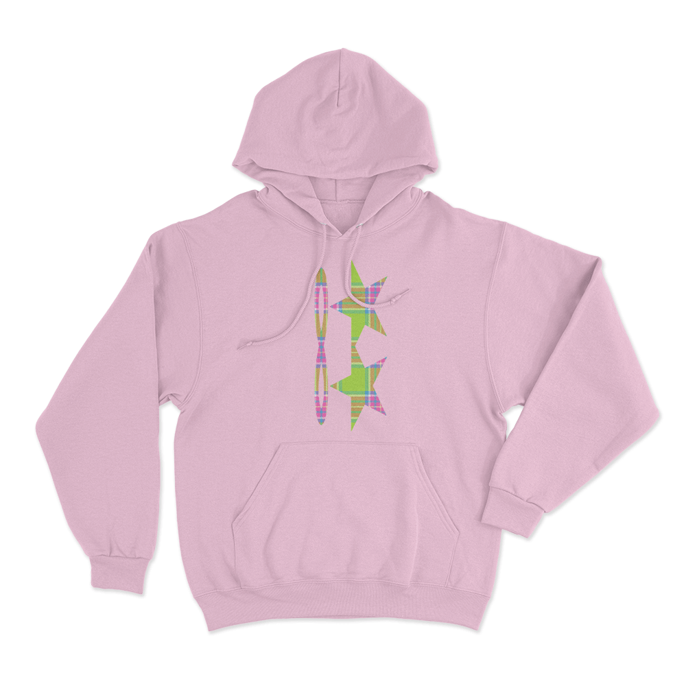 Tiffany Day Plaid Stars Unisex Hoodie Pink Tiffany Day Plaid Stars Unisex Hoodie Pink
