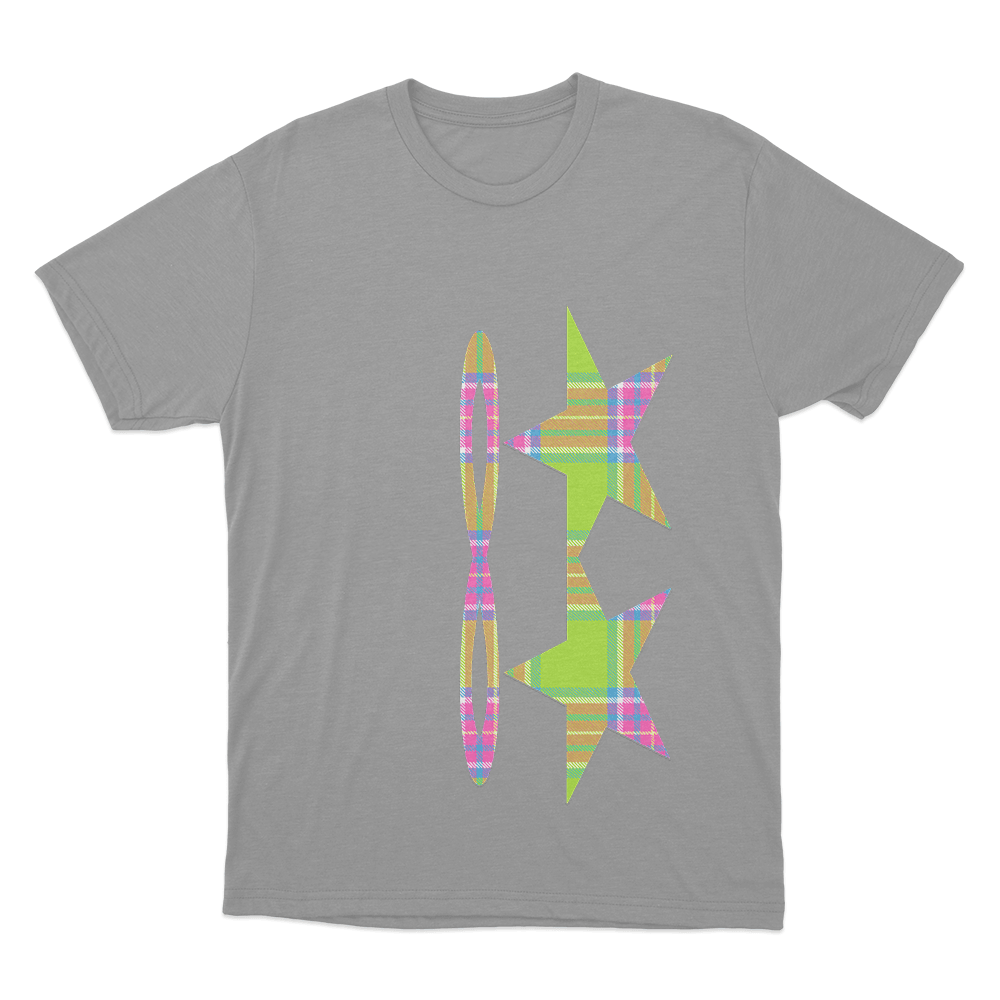 Tiffany Day Plaid Stars Unisex T Shirt Grey Tiffany Day Plaid Stars Unisex T Shirt Grey