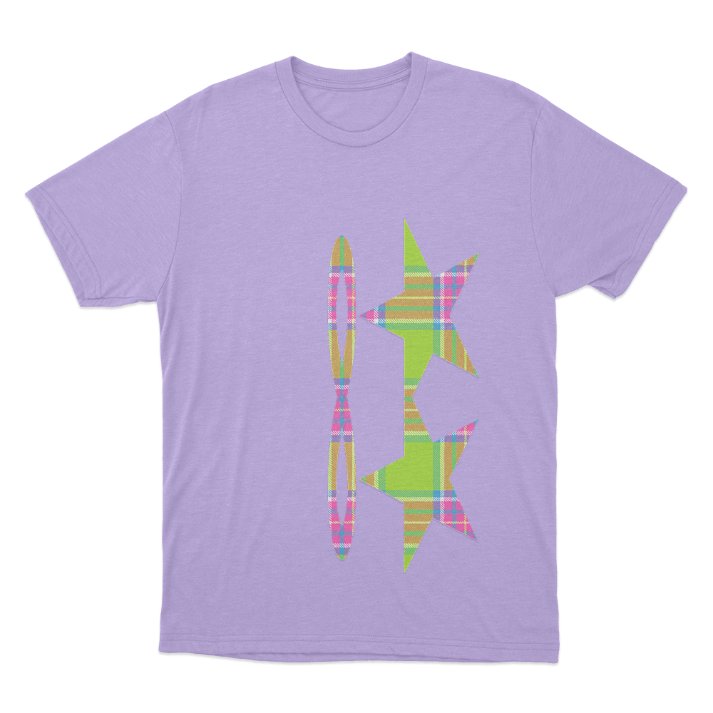 Tiffany Day Plaid Stars Unisex T Shirt Purple Tiffany Day Plaid Stars Unisex T Shirt Purple