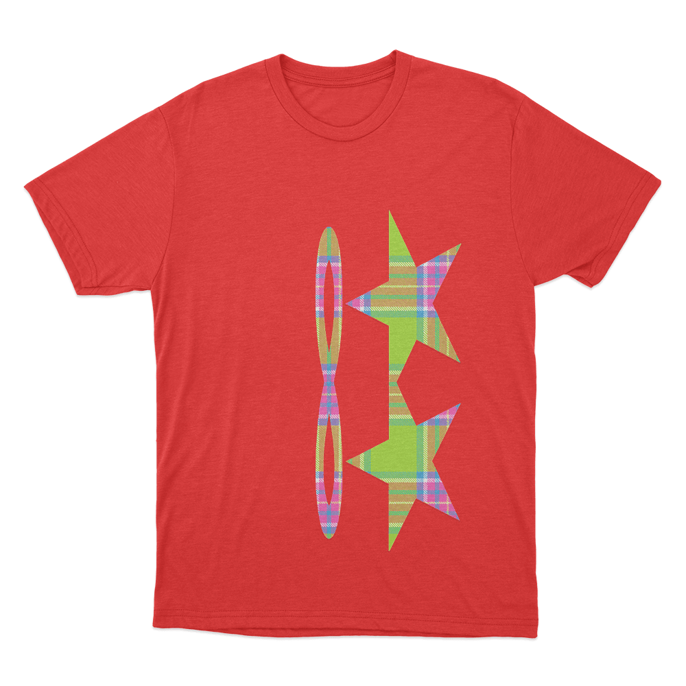 Tiffany Day Plaid Stars Unisex T Shirt Red Tiffany Day Plaid Stars Unisex T Shirt Red
