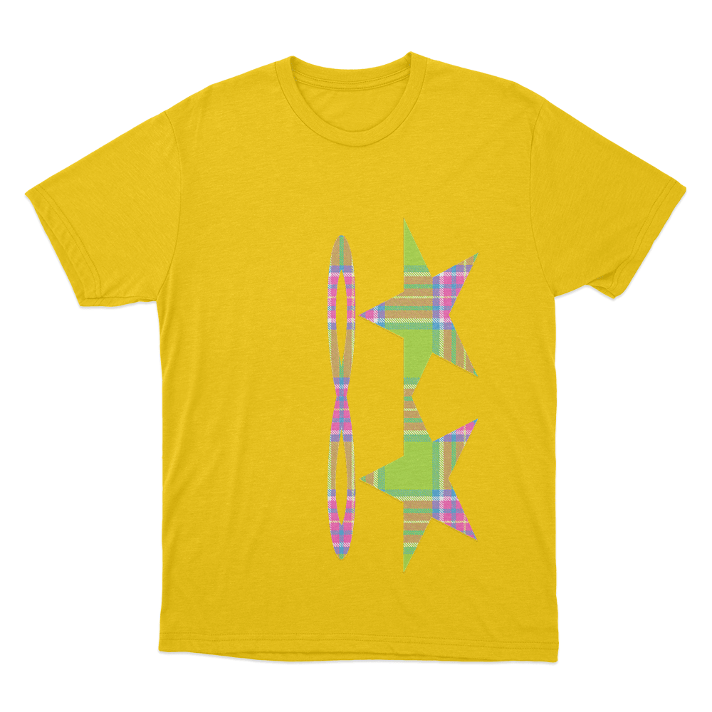 Tiffany Day Plaid Stars Unisex T Shirt Yellow Tiffany Day Plaid Stars Unisex T Shirt Yellow